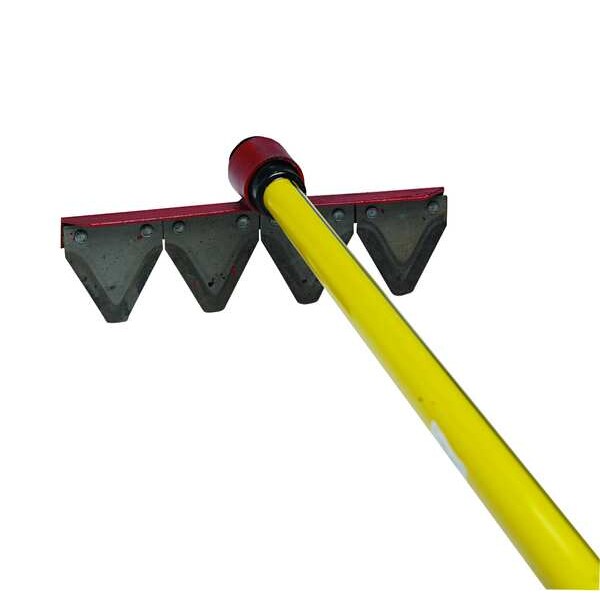 Fire Rake, Ergonomic Handle, 60 In. L