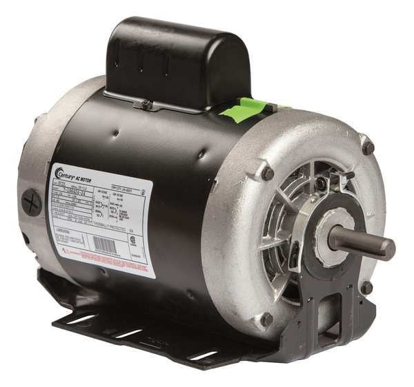 Capacitor-Start Belt Drive Motor, 1 1/2 HP, 56 Frame, 115/208-230V AC Voltage, 3,450 Nameplate RPM
