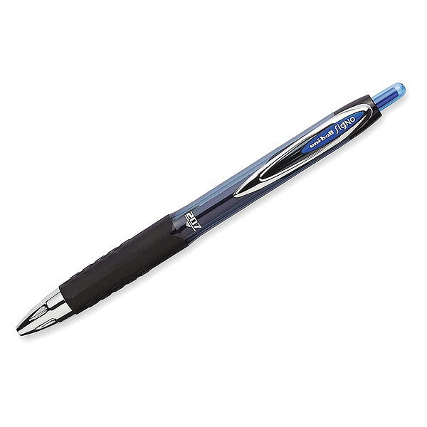 Retractable Gel Pen, Medium 0.7 mm, Blue PK12