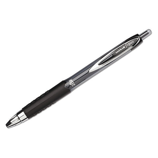 Retractable Gel Pen, Medium 0.7 mm, Black PK12