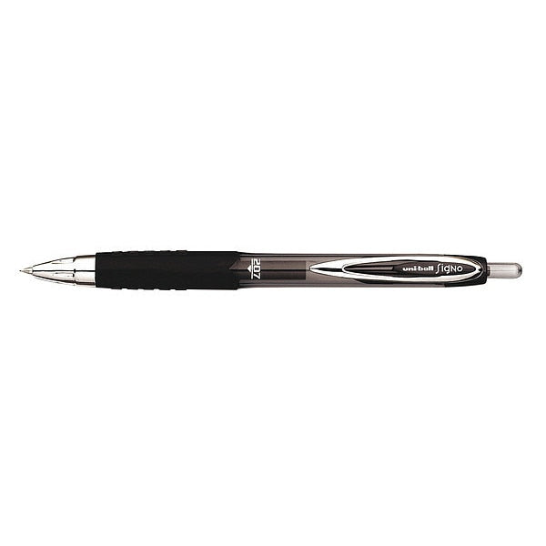 Retractable Gel Pen, Medium 0.7 mm, Black PK12