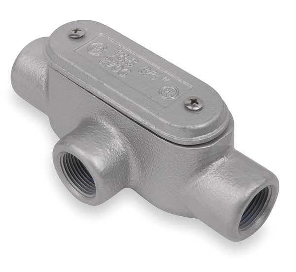 Conduit Outlet Body w/Cover, Iron, T