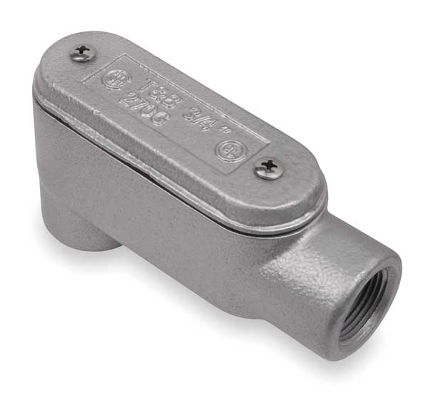 Conduit Outlet Body w/Cover, Iron, LB