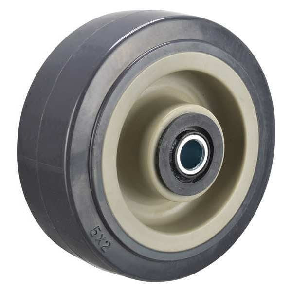 Caster Wheel, 5 in., 750 lb., Tan Core