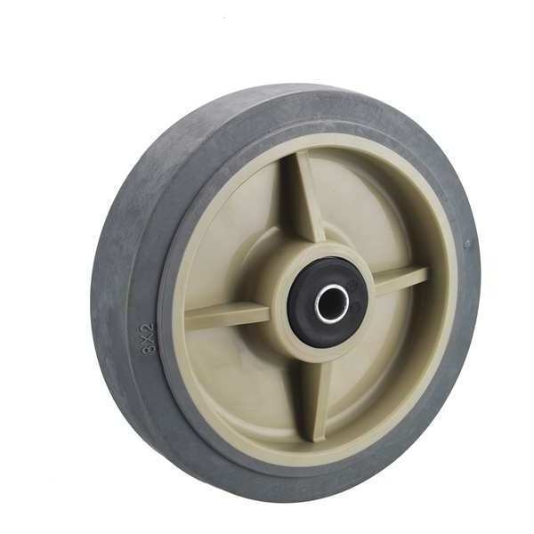 Caster Wheel, TPR, 8 in., 500 lb., Blue