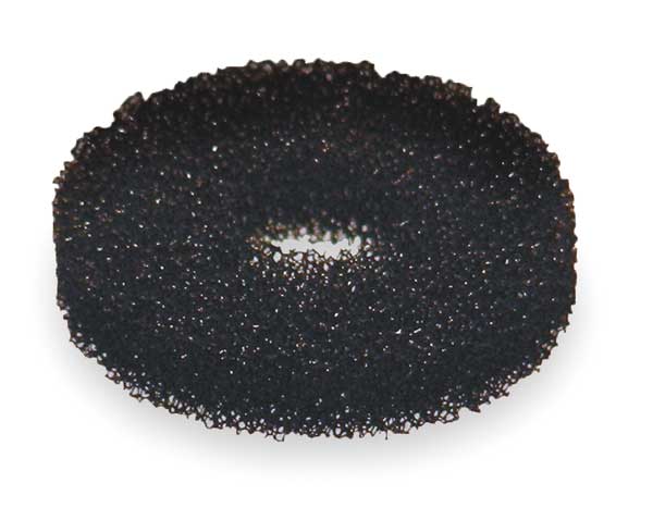 Eyewash Foam Filter, GS-Plus, 1-1/8 in Dia, Polyurethane, Black, 6 PK