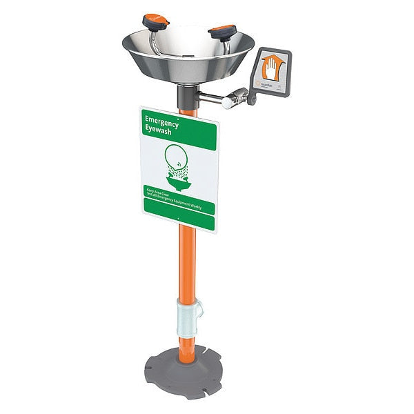 Pedestal Mounted Eyewash Station Stainless Steel