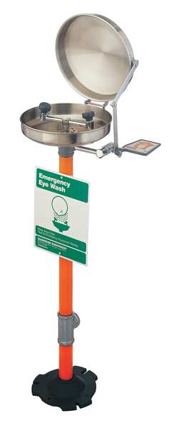 Pedestal Mounted Eyewash Station Stainless Steel