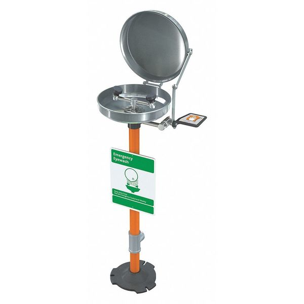 Pedestal Mounted Eyewash Station Stainless Steel