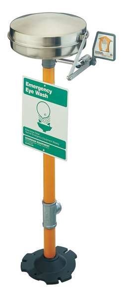 Pedestal Mounted Eyewash Station Stainless Steel