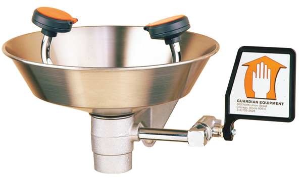 Wall Mounted Eyewash Station Stainless Steel