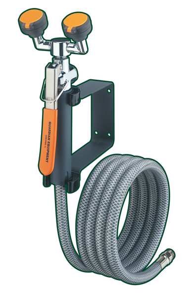 Dual Head Drench Hose, Wall Mount, 8 ft.