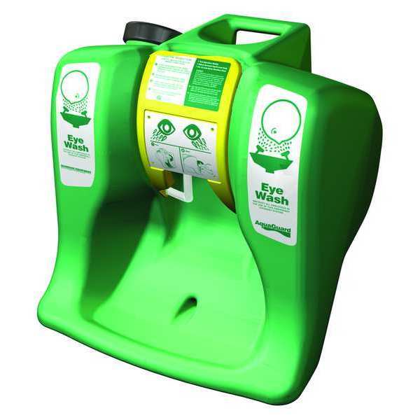 Aqua-Guard Eyewash Station, Gravity-Fed, 16 gal Capacity, Portable