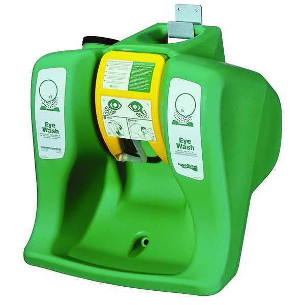Aqua-Guard Eyewash Station, Gravity-Fed, 16 gal Capacity, Portable