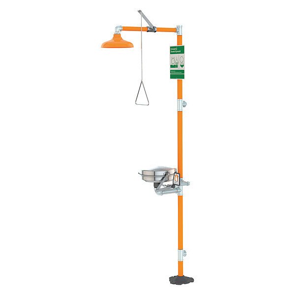 Drench Shower With Face/Eyewash, 16 In. W