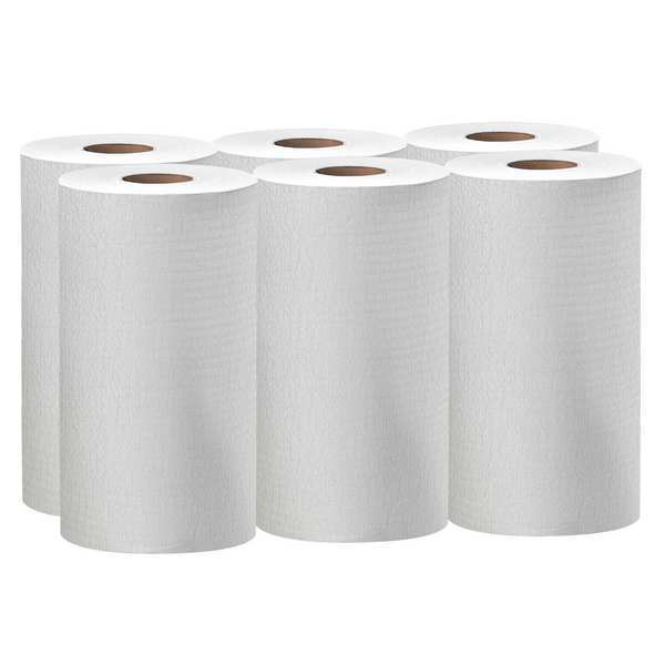 Dry Wipe Roll, White, Roll, Hydroknit, 6 PK, 130 Wipes, 19 1/2 in x 13 1/2 in