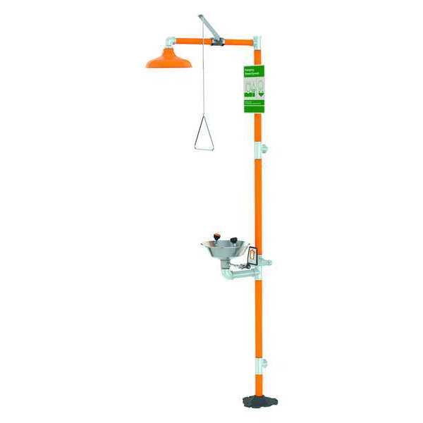 Drench Shower With Eyewash, 16 In. W