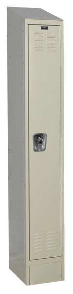 Wardrobe Locker, 12 in W, 15 in D, 83 in H, (1) Tier, (1) Wide, Tan