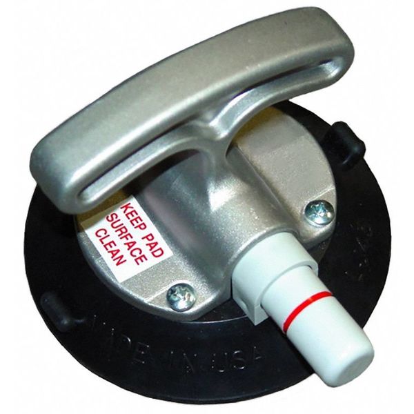 Suction Cup Lifter, 4.5 In Dia, T-Handle