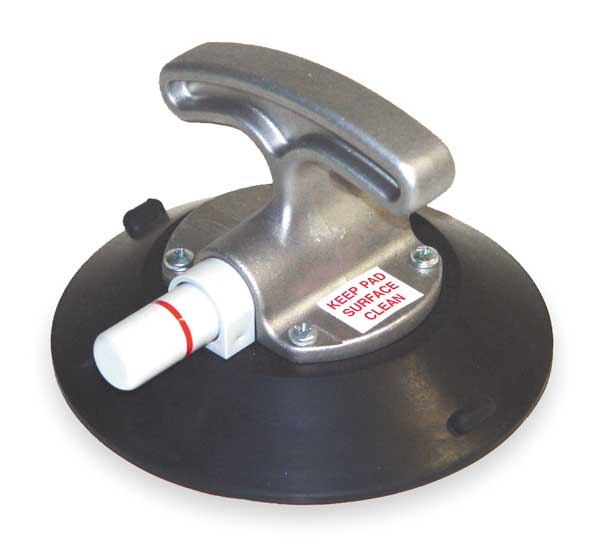 Suction Cup Lifter, 6 In Dia, T-Handle