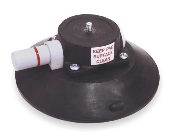 Suction Cup Mount, 6 In Dia, 1/4-20x1/4