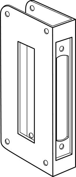 Door Reinforcer, H 12 x W 5 In