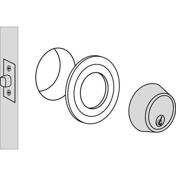 Cover Plate, O.D. 2-3/4 In., Chrome PK2