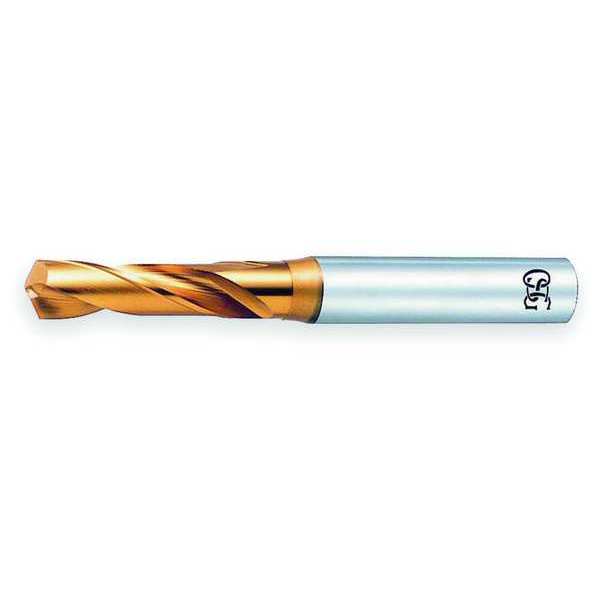 Screw Machine Drill Bit, 1/4 in Size, 130  Degrees Point Angle, Cobalt Steel, TiN Finish