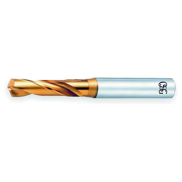 Screw Machine Drill Bit, #39 Size, 130  Degrees Point Angle, Cobalt Steel, TiN Finish, Spiral Flute