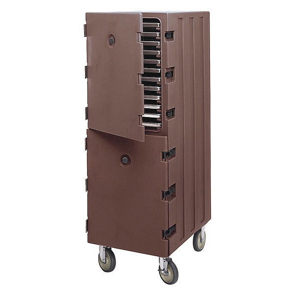 Food Delivery Cart, Trays, Brown, Cap 24