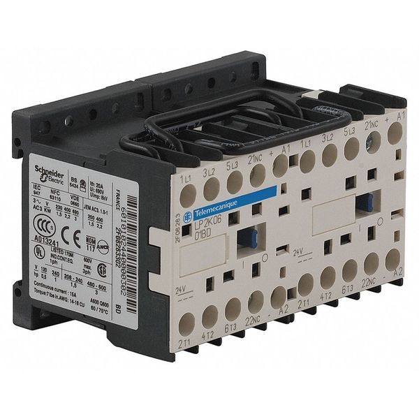 IEC Mini Magnetic Contactor, 3 Poles, 24 V DC, 9 A, Reversing: Yes