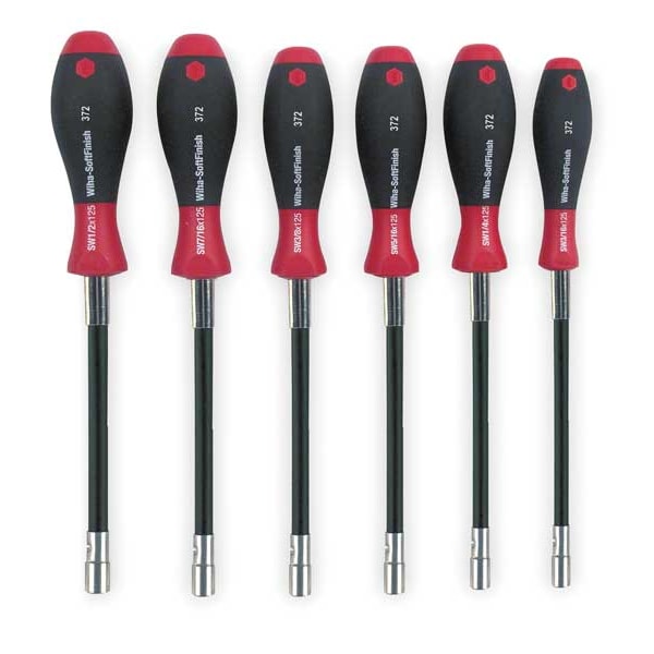 Nut Driver Set, 7 Pieces, Metric, Flexible