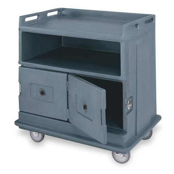 Beverage Service Cart, Poly, Gray