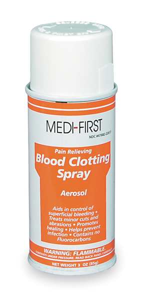 Blood Clotting Spray, Can, 3 oz.