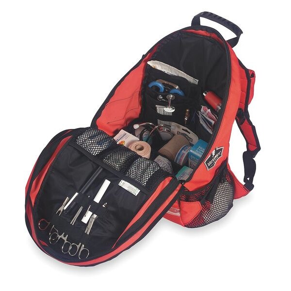 Backpack Trauma Bag, 600D Polyester W/ Reinforced Backing, Orange