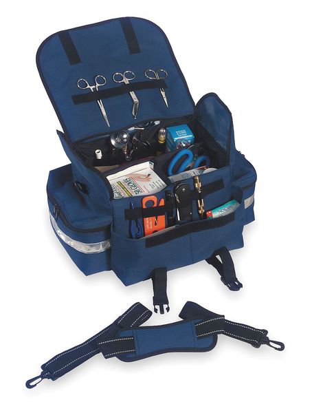 Trauma Bag, 600D Polyester W/ Reinforced Backing, Blue, 7 in Height