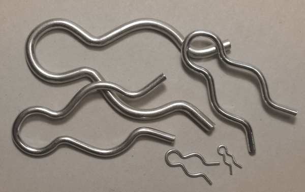 Hairpin Clip Asst, Zinc, 276 Pcs, 9 Sizes