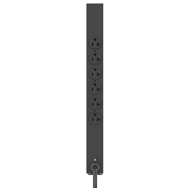 PDU, 125V, 6 Outlet, 6 ft., Black