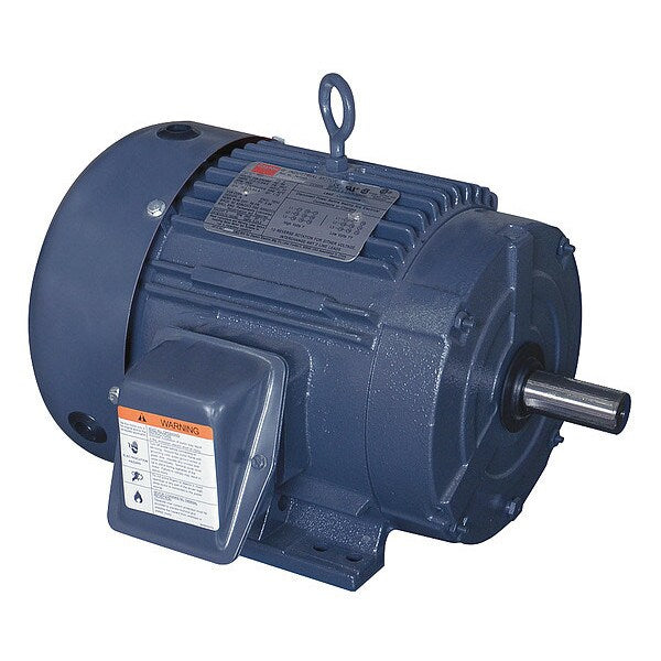 3-Phase General Purpose Motor, 3 HP, 182T Frame, 230/460V AC Voltage, 3,500 Nameplate RPM