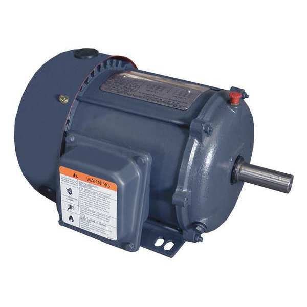 3-Phase General Purpose Motor, 2 HP, 145T Frame, 230/460V AC Voltage, 1,730 Nameplate RPM