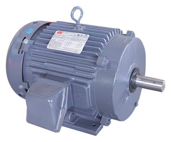 3-Phase General Purpose Motor, 3 HP, 213T Frame, 230/460V AC Voltage, 1,180 Nameplate RPM