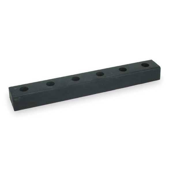 Dock Bumper, 30x3x4-1/2 In., Rubber, PK2