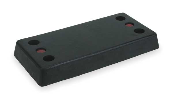 Dock Bumper, 12x3x24 In., Rubber