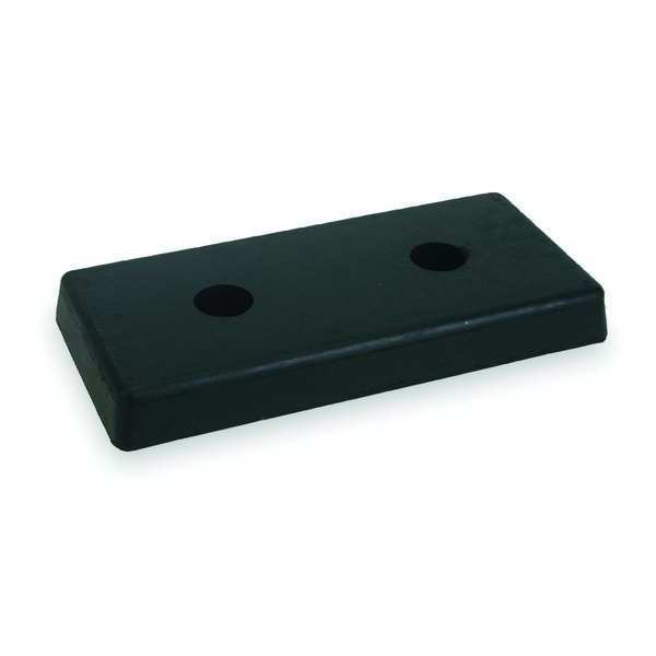 Dock Bumper, 8x2x17-1/2 In., Rubber