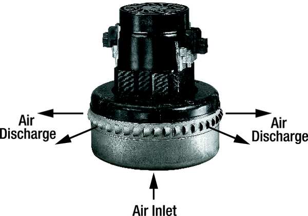 Vacuum Motor/Blower, Peripheral, 3 Stage, 1 Speed, Acustek