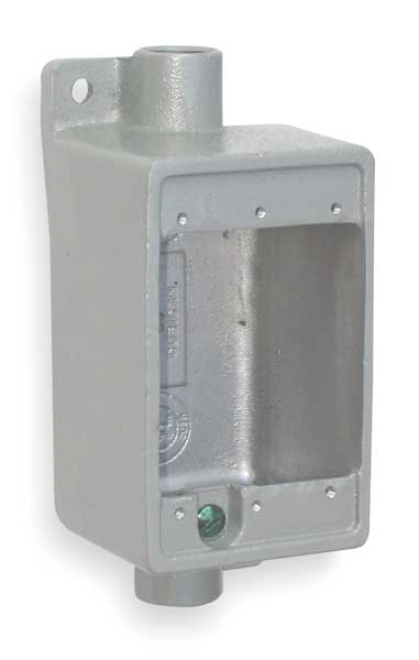 Weatherproof Box, 1/2 in Hub, Iron