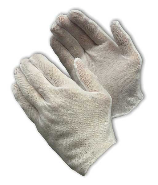 Glove Liners, White, Cotton, Ladies, PK12