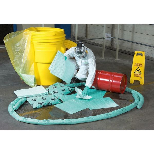 Spill Kit Refill, Chem/Hazmat, Green