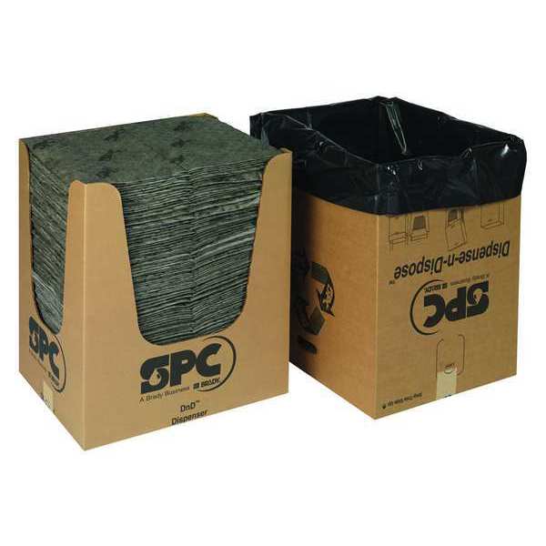 Sorbents, 39 gal. Universal Absorbed, Gray, Polypropylene, 150 PK