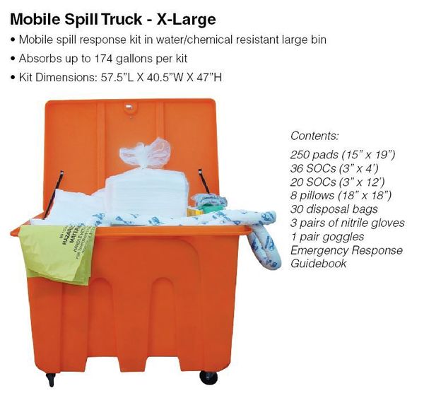 Spill Kit, Chem/Hazmat, Orange